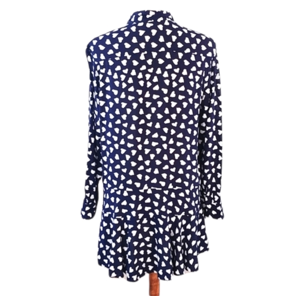 Anthropologie 11.1.TYLHO Heart Print Tunic Top M - Picture 5 of 8